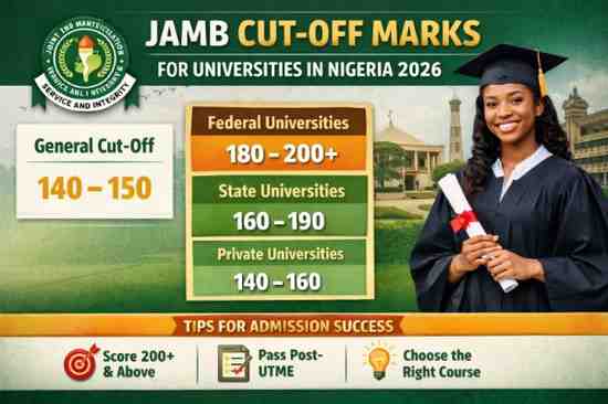 JAMB Cut-Off Mark for All Universities in Nigeria (2026 Complete Guide)