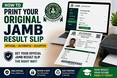 How to Print Original JAMB Result Slip in Nigeria (Step-by-Step Guide)