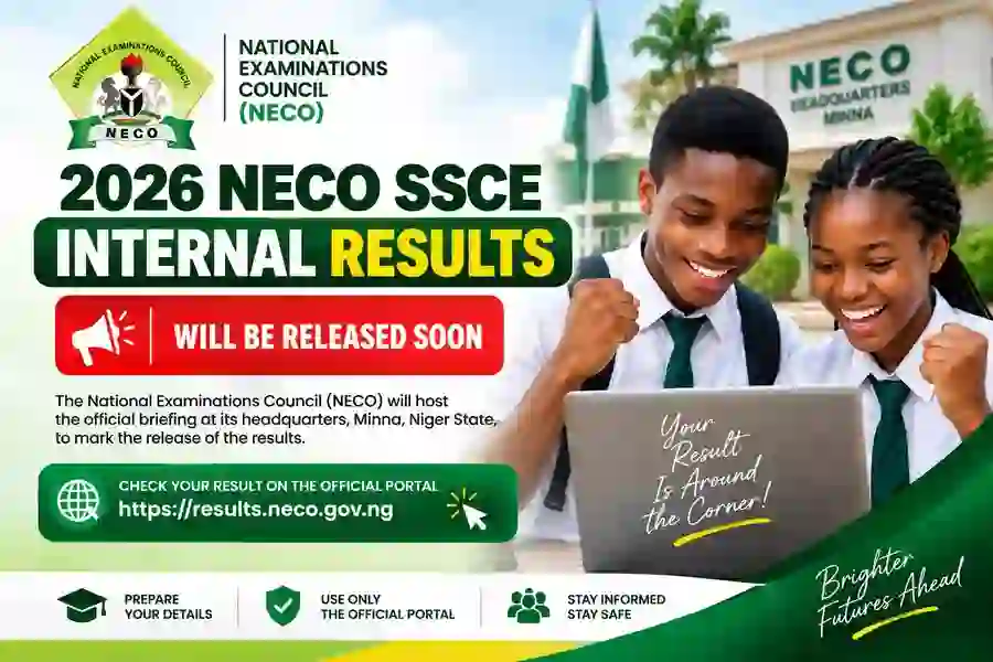 2026 NECO SSCE Results Release Date: